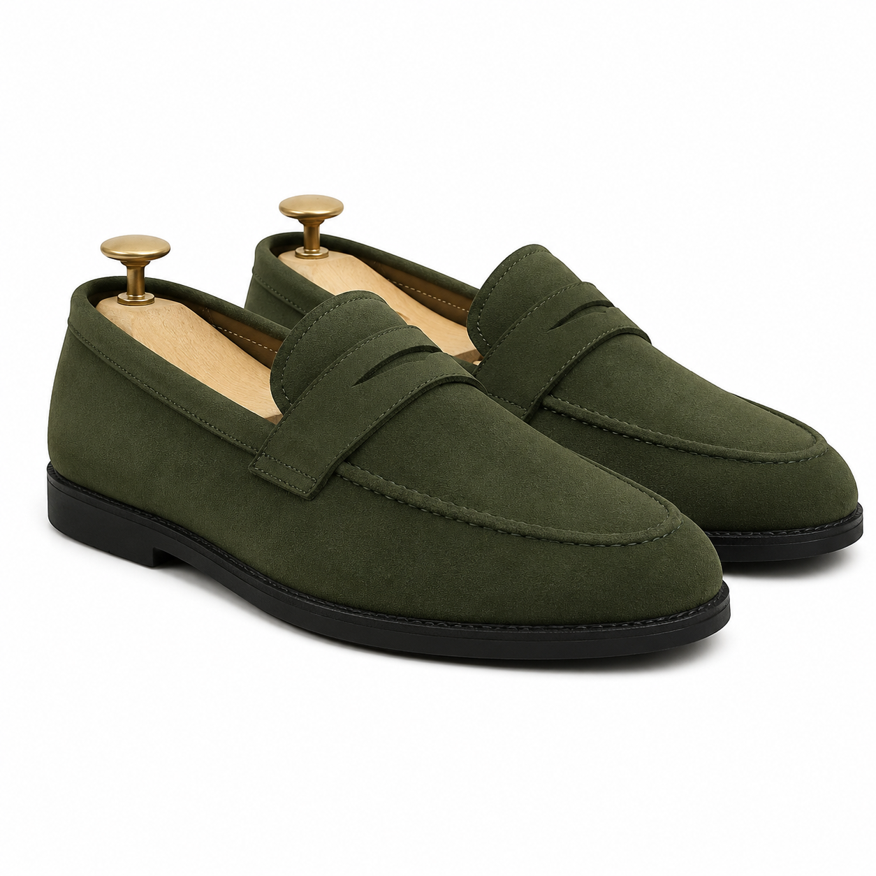 Aldo- Men's Army Green Suede Loafer – Cobblers Corner